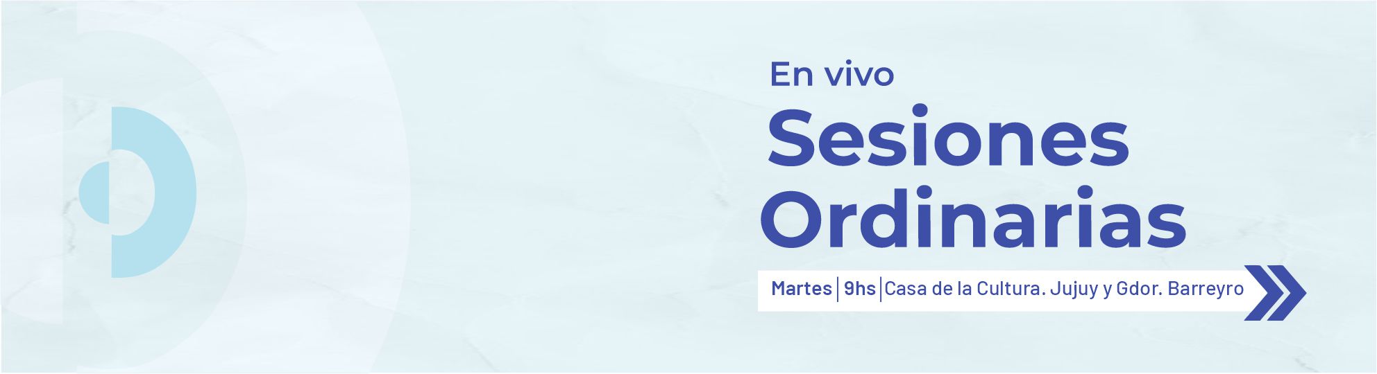 EN VIVO Sesiones ordinarias